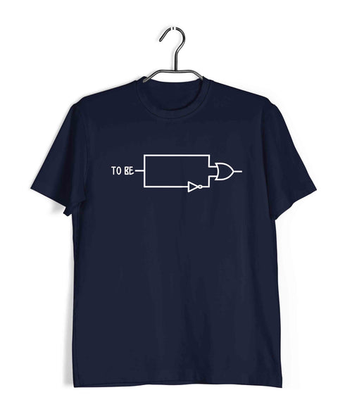 Coding Pop Culture TO BE OR NOT TO BE Nerd Engineering Casual Graphic Printed T-Shirt for Men